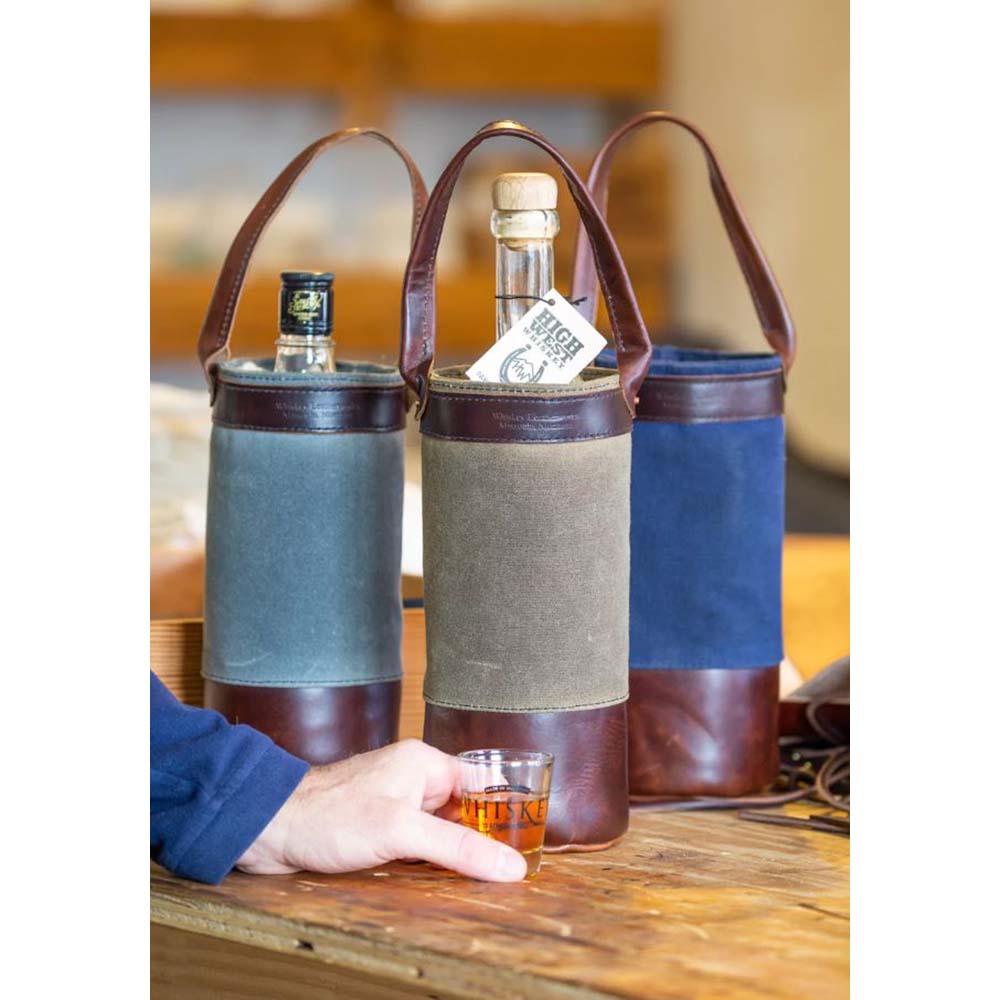 Whiskey Leatherworks The RFS Wine and Whiskey Tote